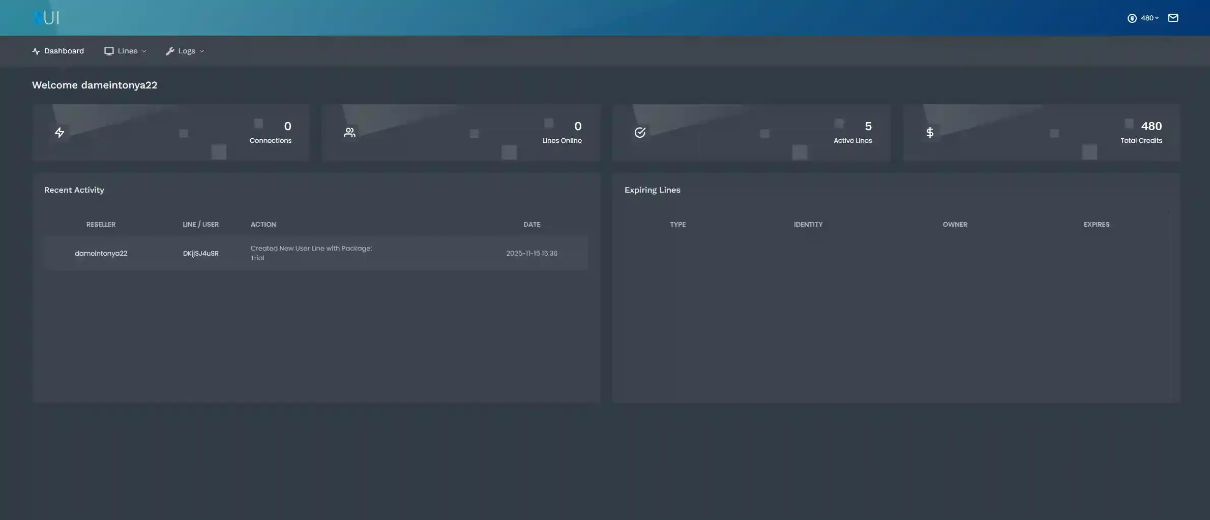 KY IPTV Reseller Admin Panel
